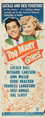 Too Many Girls movie poster (1940) poster