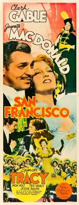 San Francisco movie poster (1936) wood print