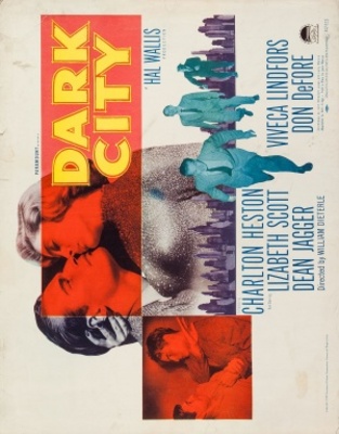 Dark City movie poster (1950) wooden framed poster