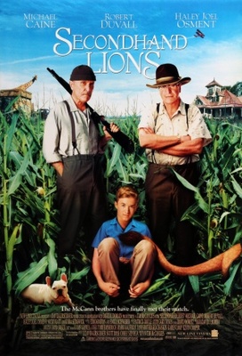 Secondhand Lions movie poster (2003) wood print