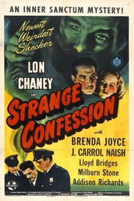 Strange Confession movie poster (1945) metal framed poster