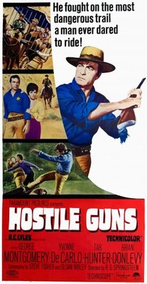 Hostile Guns movie poster (1967) wooden framed poster