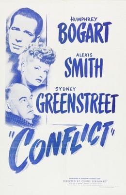 Conflict movie poster (1945) metal framed poster