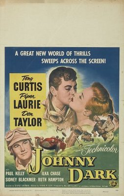 Johnny Dark movie poster (1954) wood print
