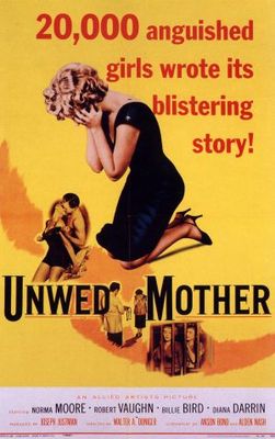 Unwed Mother movie poster (1958) poster with hanger