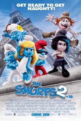 The Smurfs 2 movie poster (2013) wooden framed poster