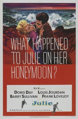 Julie movie poster (1956) wooden framed poster