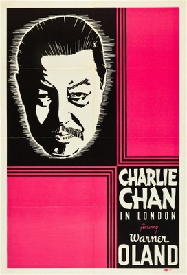 Charlie Chan in London movie poster (1934) poster with hanger