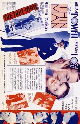 The Thin Man movie poster (1934) wood print