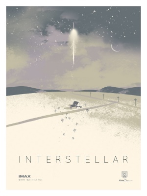 Interstellar movie poster (2014) Stickers MOV_56a5e733