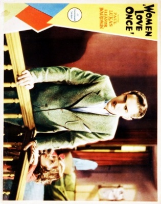 Women Love Once movie poster (1931) canvas poster