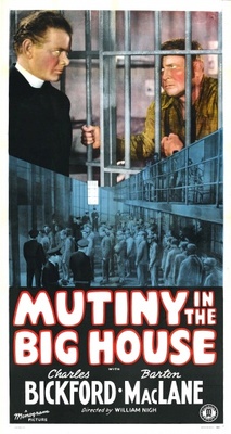 Mutiny in the Big House movie poster (1939) metal framed poster