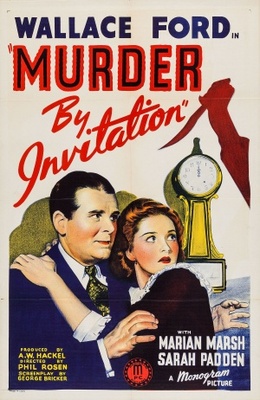 Murder by Invitation movie poster (1941) metal framed poster