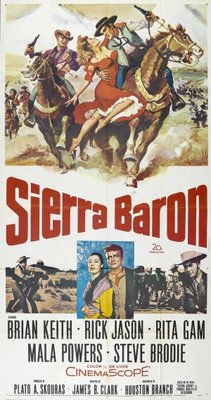 Sierra Baron movie poster (1958) wooden framed poster