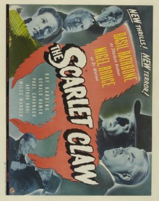 The Scarlet Claw movie poster (1944) wood print