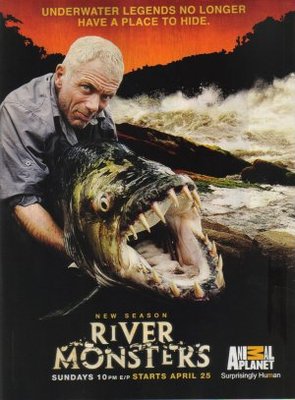 River Monsters movie poster (2009) wooden framed poster