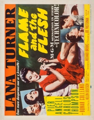 Flame and the Flesh movie poster (1954) pillow