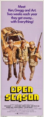 Open Season movie poster (1974) wooden framed poster