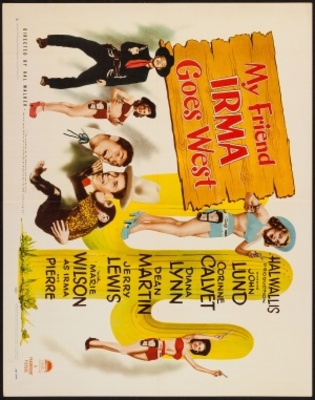 My Friend Irma Goes West movie poster (1950) canvas poster