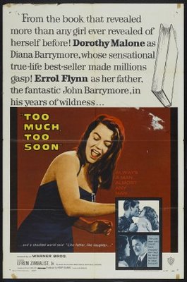 Too Much, Too Soon movie poster (1958) hoodie