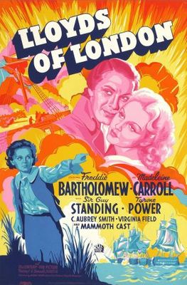 Lloyd's of London movie poster (1936) canvas poster