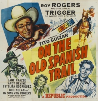 On the Old Spanish Trail movie poster (1947) wood print