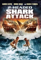 2 Headed Shark Attack movie poster (2012) t-shirt #718281