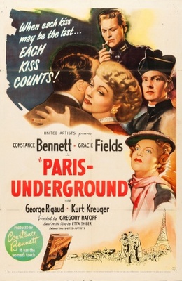 Paris Underground movie poster (1945) canvas poster