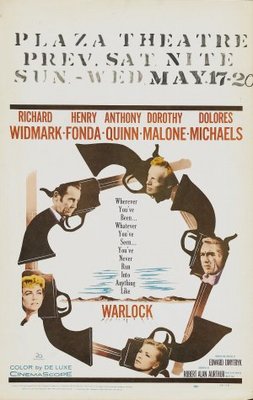 Warlock movie poster (1959) canvas poster