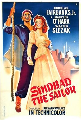 Sinbad the Sailor movie poster (1947) metal framed poster