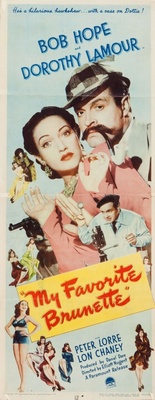 My Favorite Brunette movie poster (1947) metal framed poster