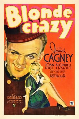 Blonde Crazy movie poster (1931) metal framed poster