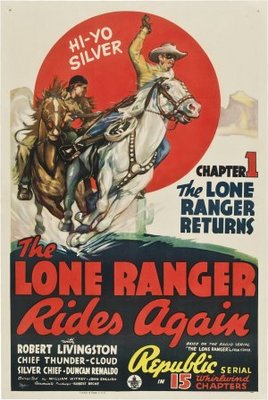 The Lone Ranger Rides Again movie poster (1939) poster with hanger