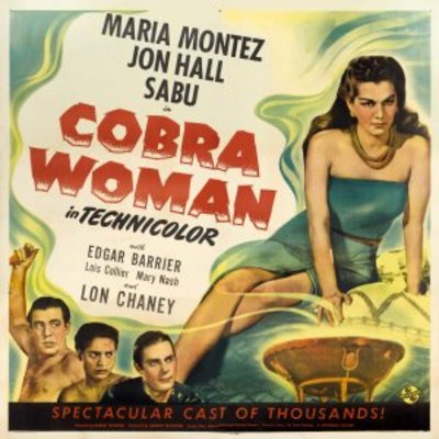 Cobra Woman movie poster (1944) wooden framed poster