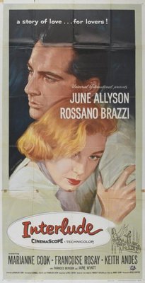 Interlude movie poster (1957) metal framed poster