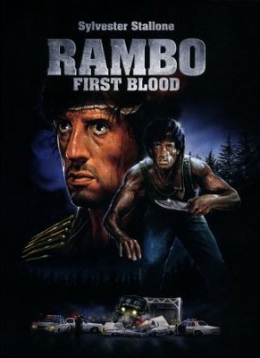 First Blood movie poster (1982) wooden framed poster