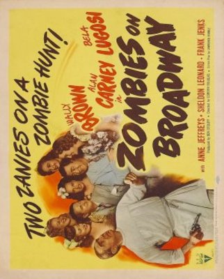 Zombies on Broadway movie poster (1945) poster with hanger