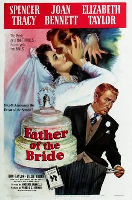 Father of the Bride movie poster (1950) wooden framed poster