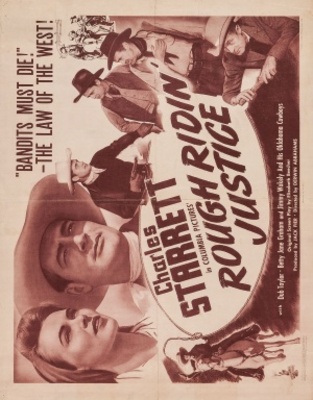 Rough Ridin' Justice movie poster (1945) canvas poster