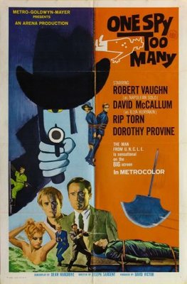 One Spy Too Many movie poster (1966) metal framed poster