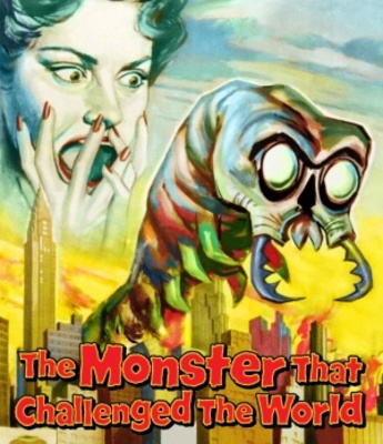 The Monster That Challenged the World movie poster (1957) poster with hanger