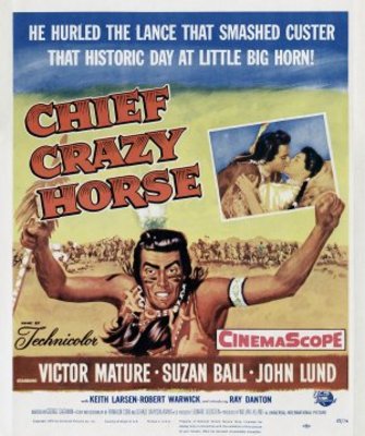 Chief Crazy Horse movie poster (1955) poster with hanger