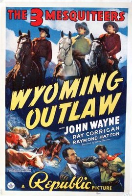 Wyoming Outlaw movie poster (1939) canvas poster