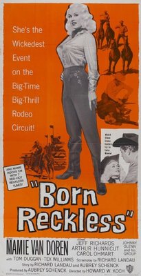 Born Reckless movie poster (1958) wooden framed poster