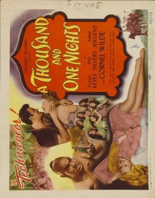 A Thousand and One Nights movie poster (1945) poster with hanger