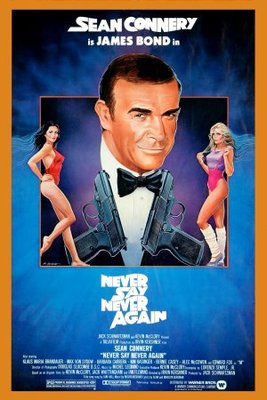 Never Say Never Again movie poster (1983) wooden framed poster