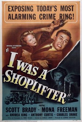 I Was a Shoplifter movie poster (1950) sweatshirt