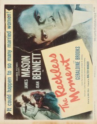 The Reckless Moment movie poster (1949) wood print