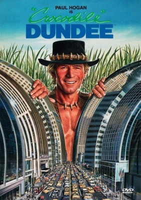 Crocodile Dundee movie poster (1986) metal framed poster