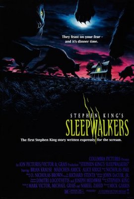 Sleepwalkers movie poster (1992) canvas poster